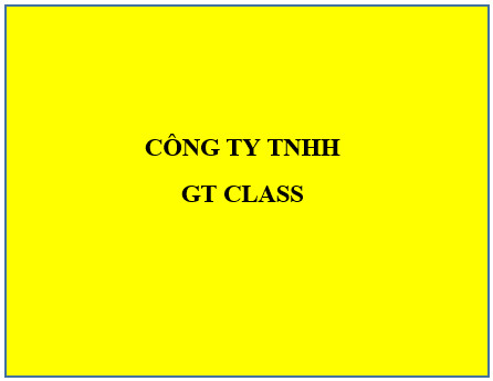 CÔNG TY TNHH GT CLASS